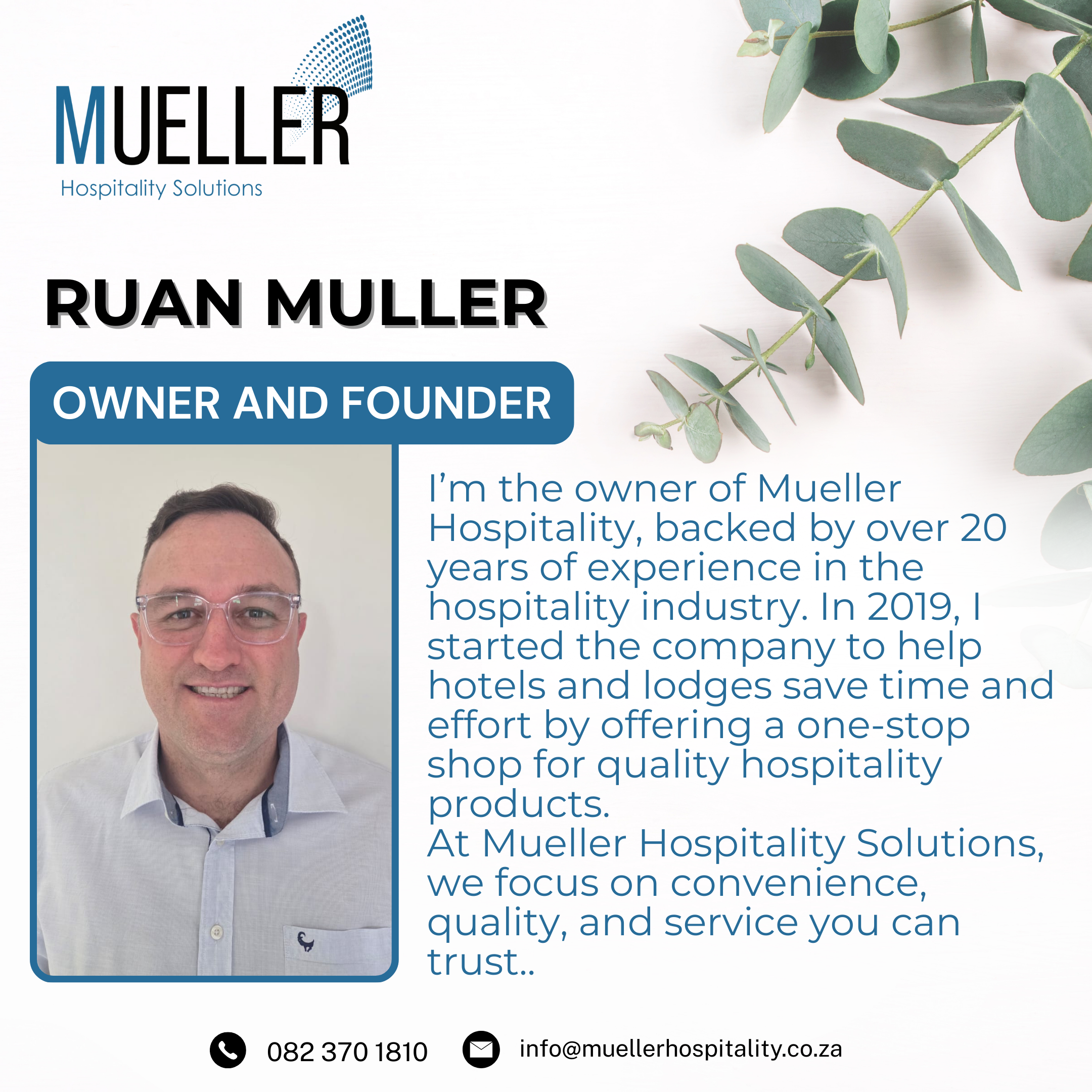 owner and founder page
